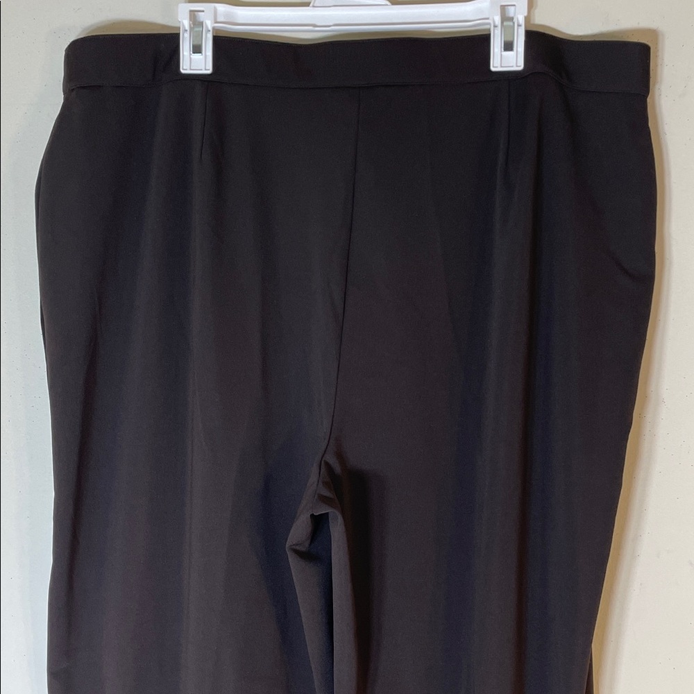 Avenue Dark Brown Classic Fit Stretch Trousers. 22 Tall. NWT. - Picture 8 of 9